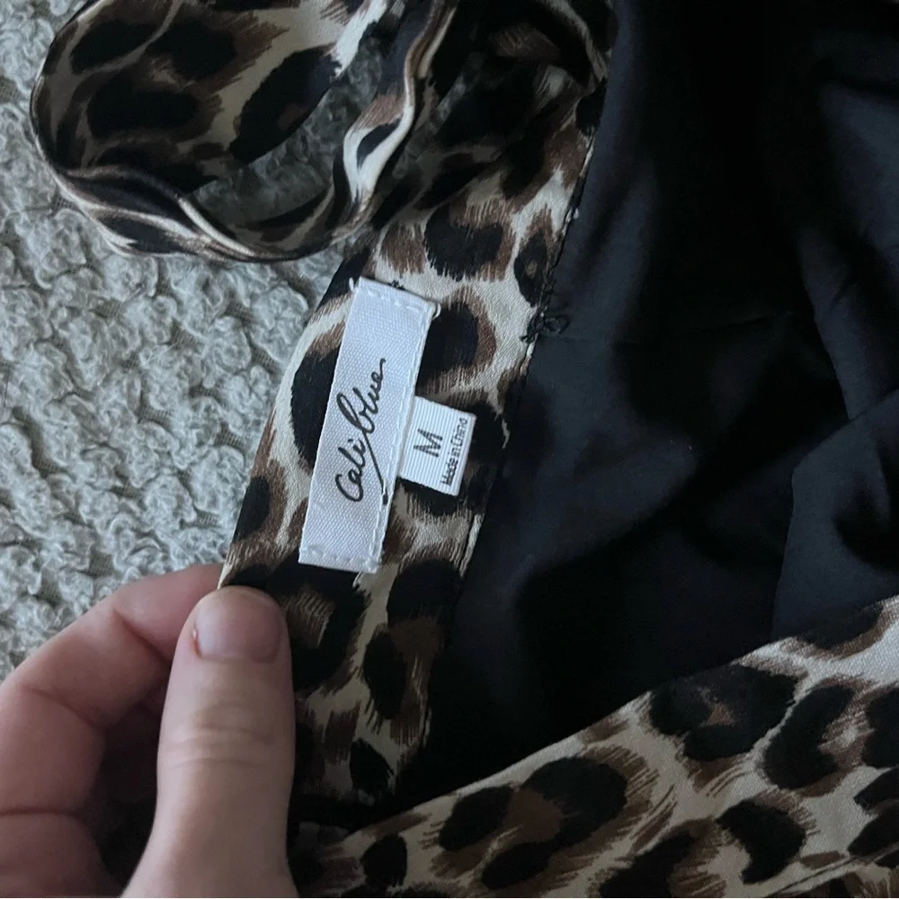 Leopard Print Ruffle Skirt - Picture 3 of 3